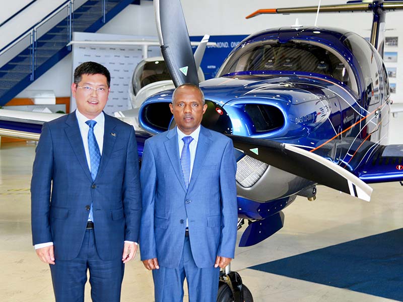 万丰集团董事长陈滨会见埃塞俄比亚航空集团总裁